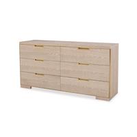 Cadence Six Drawer Dresser - Sand Cerused