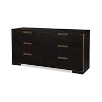 Cadence Six Drawer Dresser - Mocha