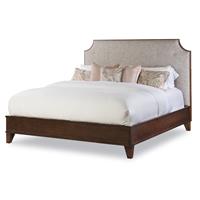 Details Burbank Wood Trim Uph Bed - Queen 5/0