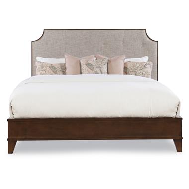 Details Burbank Wood Trim Uph Bed - King 6/6