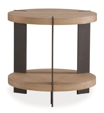 Ridge 24" - Choose Your Finish - Low Side Table (Oak) - Bronze 