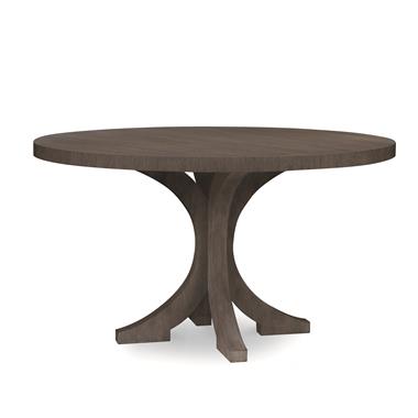 Carlyle Oak Round Dining Table - Mink Grey