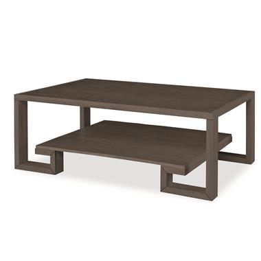 Greek Key Cocktail Table-Mink Grey