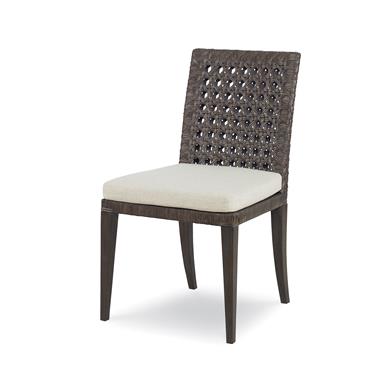 Litchfield Side Chair-Mink Grey/Flax