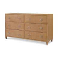 Charleston 6 Drawer Dresser-Sand