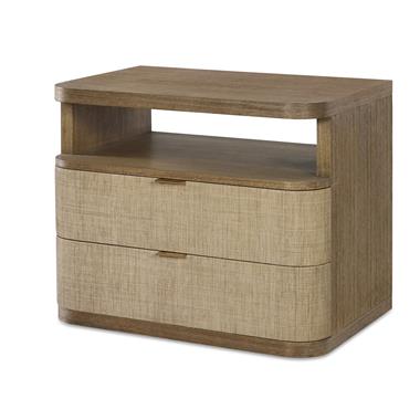 Cruz Two Drawer Large Nightstand