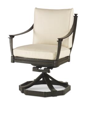 Andalusia Swivel Rocker Dining Arm Chair 