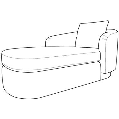 Venice Outdoor RAF Offset Chaise