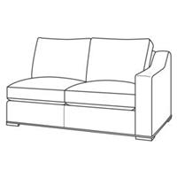 Armanti Outdoor LAF Love Seat