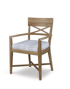 West Bay Teak Dining Arm Chair Pad 