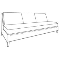 Savannah Armless Sofa