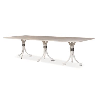 Candela III Dining Table - White Plaster