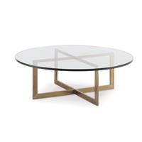 LARGE NEST COCKTAIL TABLE WITH GLASS TOP