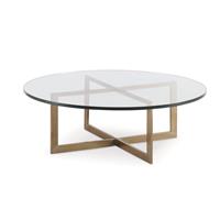 SMALL NEST COCKTAIL TABLE WITH GLASS TOP