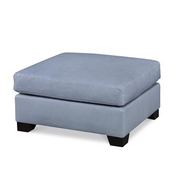Nate Leather Ottoman