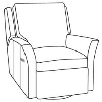 Aubrey Swivel-Glider Electric Recliner in B424LR27 (Stocked)