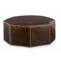 Cole Leather Cocktail Ottoman