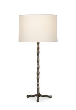 Bamboo Table Lamp - Patinated Bronze