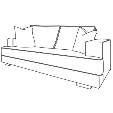 Sainte Honore Sofa - Std Back